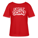Ostalgie-Rundhals Frauen Bio-T-Shirt-URST SCHAU - Rot