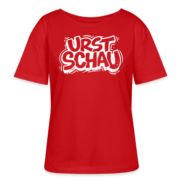 Ostalgie-Rundhals Frauen Bio-T-Shirt-URST SCHAU - Rot