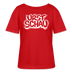 Ostalgie-Rundhals Frauen Bio-T-Shirt-URST SCHAU - Rot