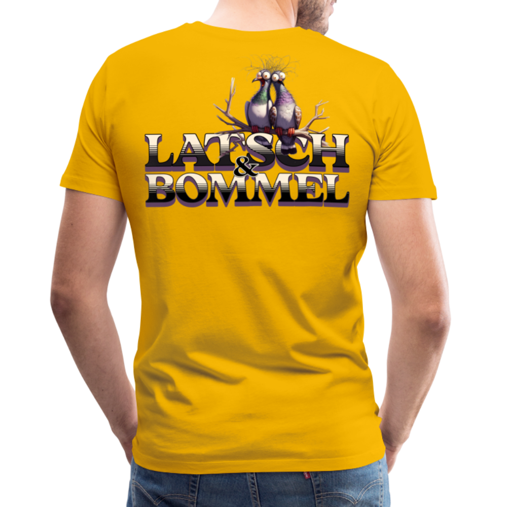 BERLINER LATSCH UND BOMMEL - Männer Premium T-Shirt - Sonnengelb