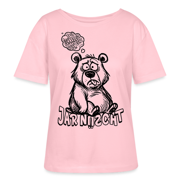 DU SCHNALLST JAR NÜSCHT-Rundhals Frauen Bio-T-Shirt - Hellrosa