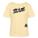 DIT IS MIR SCHNURZPIEPE-Rundhals Frauen Bio-T-Shirt II - Creme