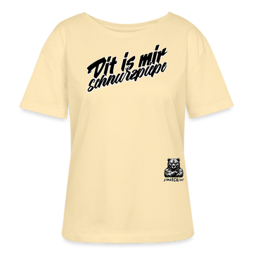 DIT IS MIR SCHNURZPIEPE-Rundhals Frauen Bio-T-Shirt II - Creme