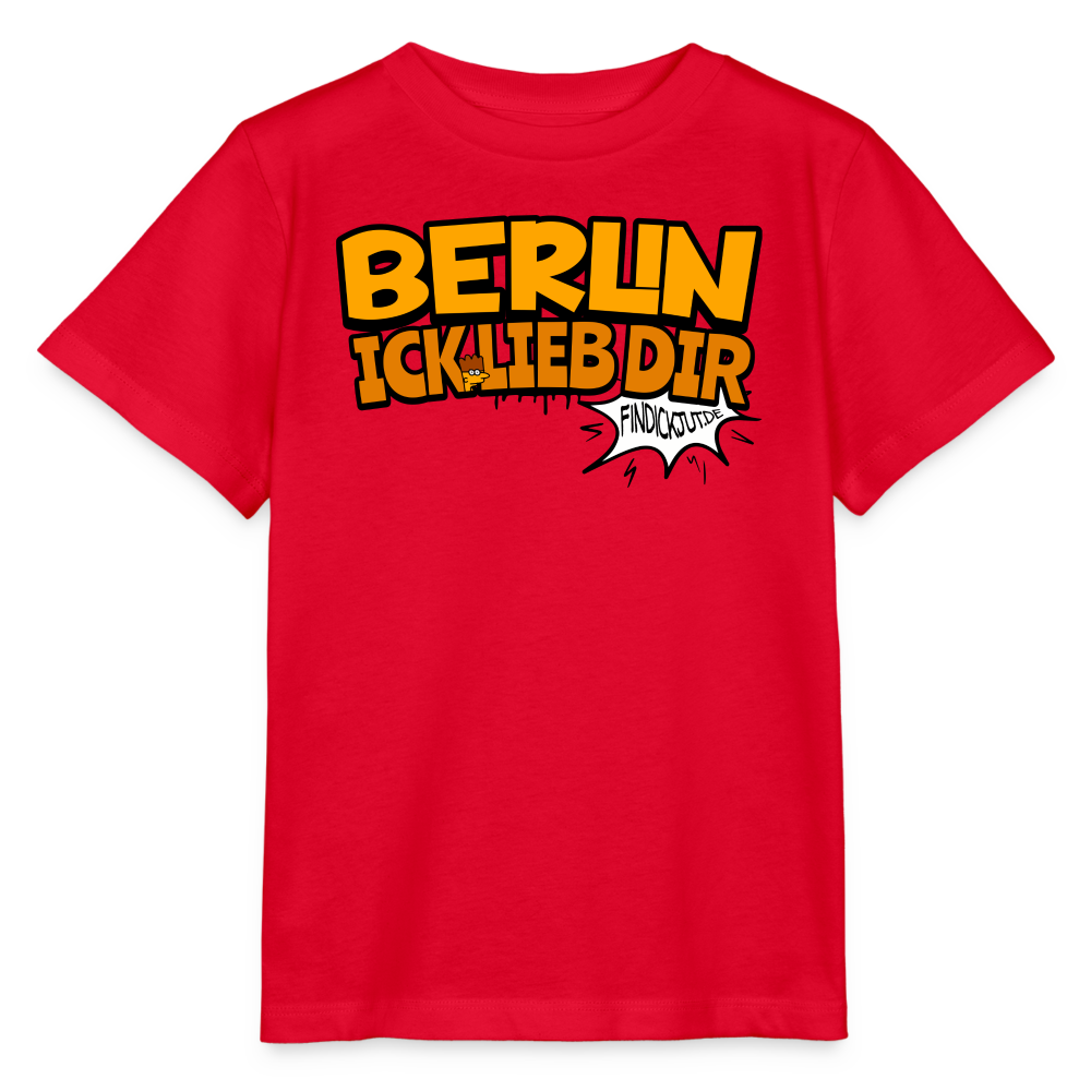 BERLIN ICK LIEB DIR -  Kinder BIO T-Shirt - Rot