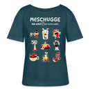 Berlin Shirt-MESCHUGGE-Rundhals Frauen Bio-T-Shirt - Dunkles Petrol