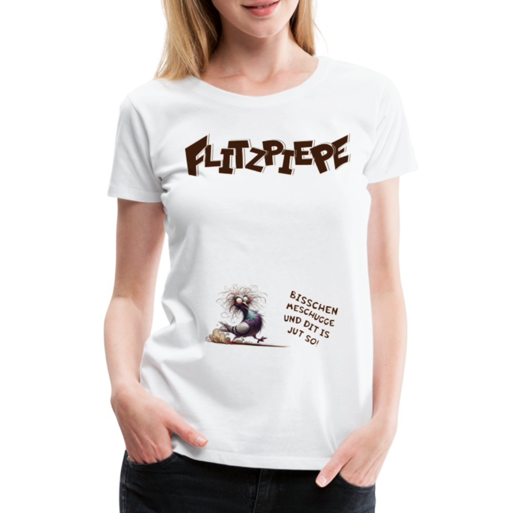 BERLINER FLITZPIEPE - Frauen Premium T-Shirt - Weiß