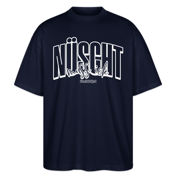 NÜSCHT MUSS ICK 2025-Oversized Unisex Bio T-Shirt - Navy