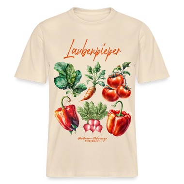 Berliner LAUBENPIEPER- RELAXED FIT Unisex Organic T-Shirt - Natur