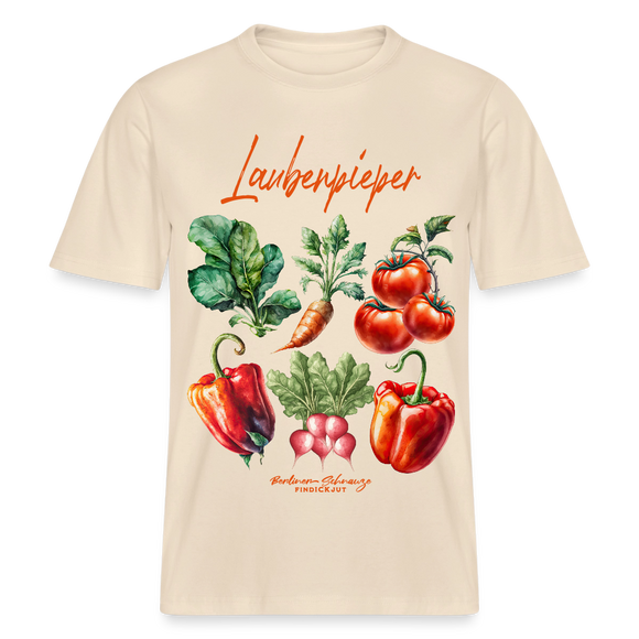 Berliner LAUBENPIEPER- RELAXED FIT Unisex Organic T-Shirt - Natur