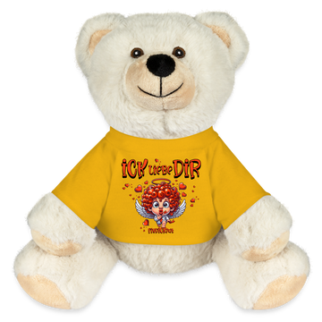 ICK LIEBE DIR-MiniFeet® RecycelBär® Creme - Sonnengelb