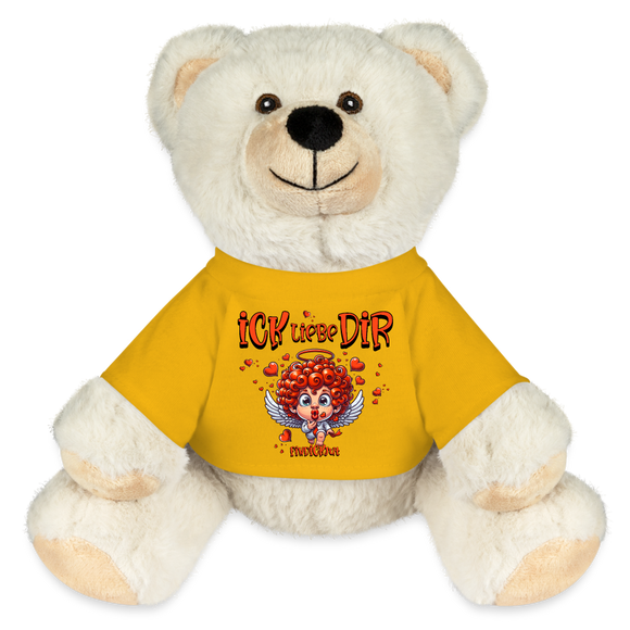 ICK LIEBE DIR-MiniFeet® RecycelBär® Creme - Sonnengelb