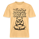Berlin Shirt mit Illustration-NÜSCHT DARF ICK-RELAXED FIT Unisex Organic T-Shirt - Hellgelb