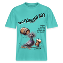 WAT KIEKSTN SO? - Relaxed Fit Unisex Bio-T-Shirt - Poolblau