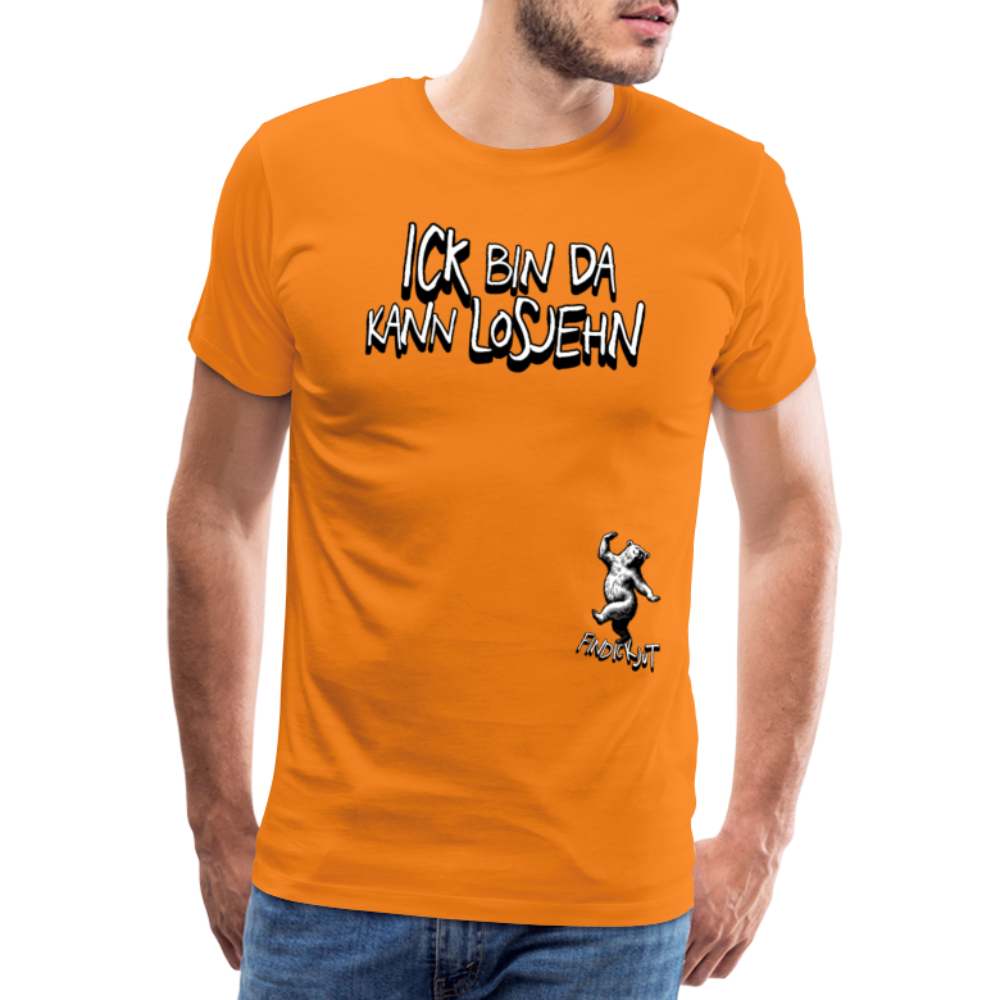 ICK BIN DA-Männer Premium T-Shirt - Orange