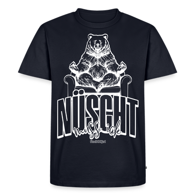 Berlin Shirt-NÜSCHT MUSS ICK-Männer Premium BIO T-Shirt - Navy