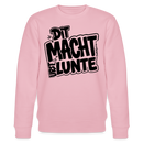 lustiger Berliner Spruch-DIT MACHT URST LUNTE-Unisex Bio-Sweatshirt - Hellrosa