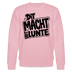 lustiger Berliner Spruch-DIT MACHT URST LUNTE-Unisex Bio-Sweatshirt - Hellrosa
