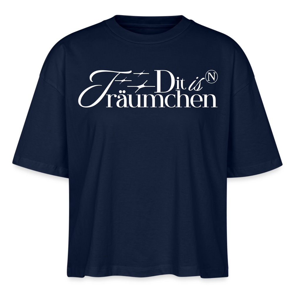 TRÄUMCHEN-Frauen Boxy Bio-T-Shirt - Navy