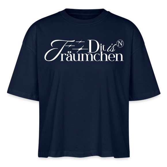 TRÄUMCHEN-Frauen Boxy Bio-T-Shirt - Navy