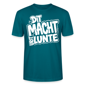 Berlin Shirt mit echt Berliner Spruch-DIT MACHT URST LUNTE-Unisex BIO T-Shirt - Ozeanblau