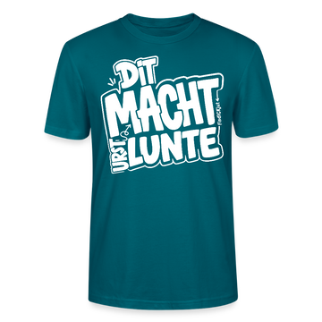Berlin Shirt mit echt Berliner Spruch-DIT MACHT URST LUNTE-Unisex BIO T-Shirt - Ozeanblau