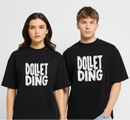 DOLLET DING- RELAXED FIT Unisex Organic T-Shirt - Schwarz