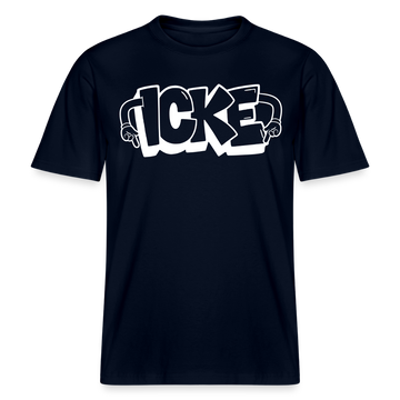 ICKE- RELAXED FIT Unisex Organic T-Shirt mit echt Berliner Schnauze - Navy