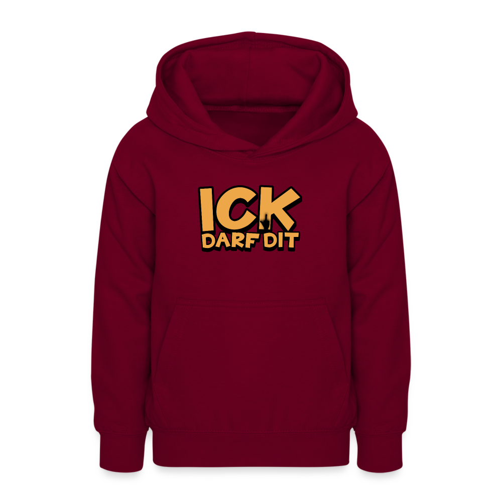 ICK DARF DIT - Teenager Hoodie - Bordeaux