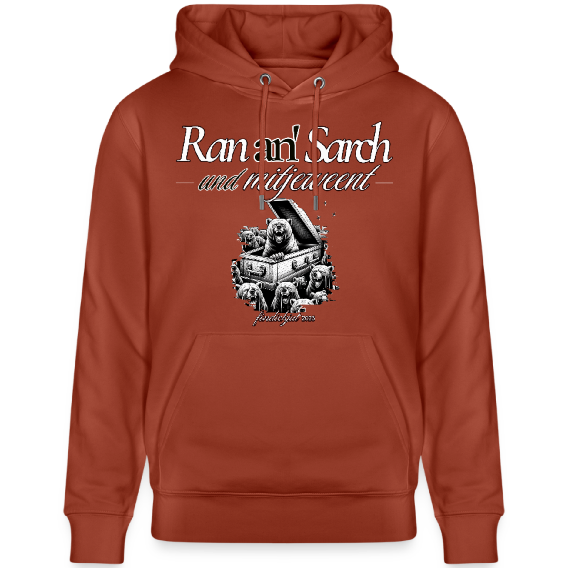 Ran an Sarch-Unisex Bio-Hoodie II - Terrakotta
