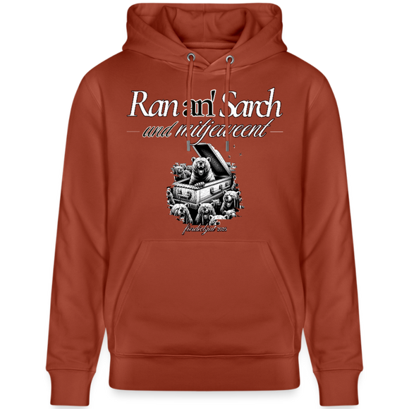 Ran an Sarch-Unisex Bio-Hoodie II - Terrakotta