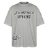 JEH MIR NICH UFFN KEKS!-Unisex Oversize Bio-T-Shirt - Grau meliert