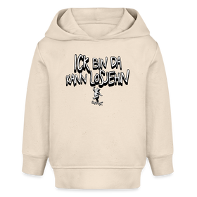 ICK BIN DA-BABY Bio Hoodie - Naturweiß