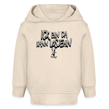 ICK BIN DA-BABY Bio Hoodie - Naturweiß