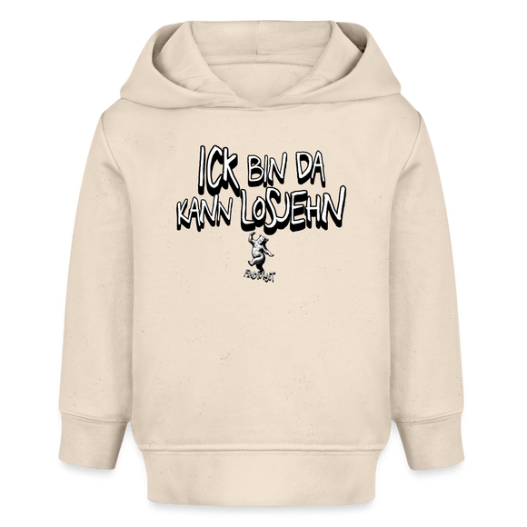 ICK BIN DA-BABY Bio Hoodie - Naturweiß