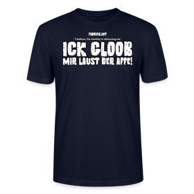 ICK GLOOB MIR LAUST DER AFFE-Unisex T-Shirt BIO II - Navy