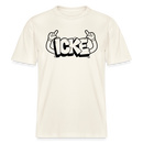 ICKE- RELAXED FIT Unisex Organic T-Shirt mit Berliner Schnauze - Naturweiß 
