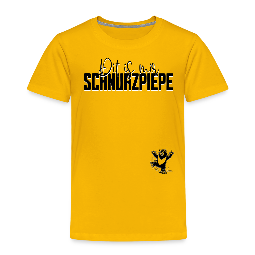 SCHNURZPIEPE - Kinder Premium T-Shirt - Sonnengelb