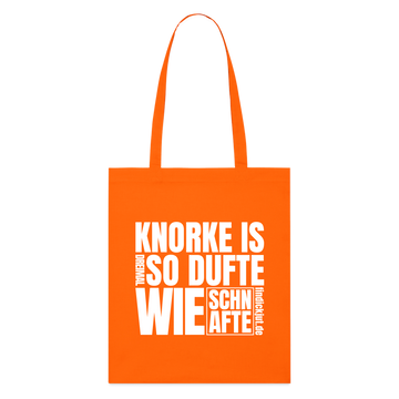 KNORKE? - Bio-Stoffbeutel - Tieforange