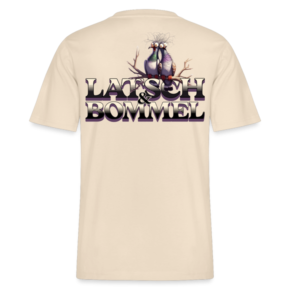 BERLINER LATSCH UND BOMMEL - Relaxed Fit Unisex Bio-T-Shirt - Naturweiß