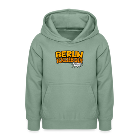 BERLIN ICK LIEB DIR - Teenager Hoodie - Graugrün