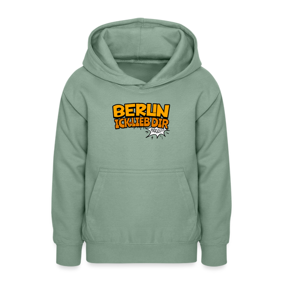 BERLIN ICK LIEB DIR - Teenager Hoodie - Graugrün
