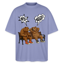 Berliner Bär Shirt mit Berliner Schnauze-WATN? NÜSCHT-Oversized Unisex Bio T-Shirt - Violett