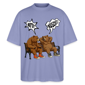 Berliner Bär Shirt mit Berliner Schnauze-WATN? NÜSCHT-Oversized Unisex Bio T-Shirt - Violett