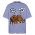 Berliner Bär Shirt mit Berliner Schnauze-WATN? NÜSCHT-Oversized Unisex Bio T-Shirt - Violett