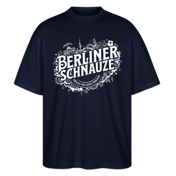 BERLINER SCHNAUZE-Oversized Unisex Bio T-Shirt - Navy