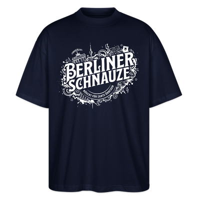 BERLINER SCHNAUZE-Oversized Unisex Bio T-Shirt - Navy