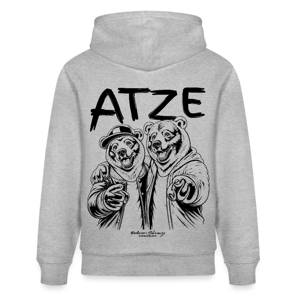 Atze-Berlin-Unisex Bio-Hoodie - Grau meliert