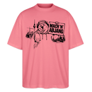 Dit ehrliche Berlin Shirt-MACH 'N ABJANG-Oversized Unisex Bio T-Shirt - Pink 