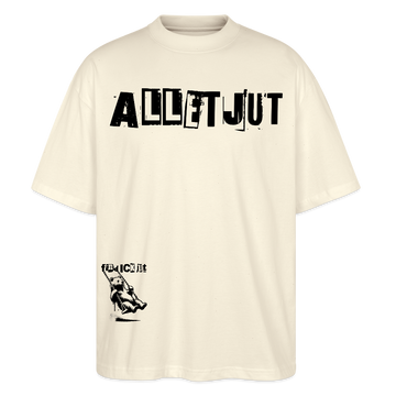 ALLET JUT-Unisex Oversize Bio-T-Shirt - Weißgrau