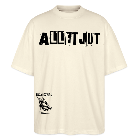 ALLET JUT-Unisex Oversize Bio-T-Shirt - Weißgrau